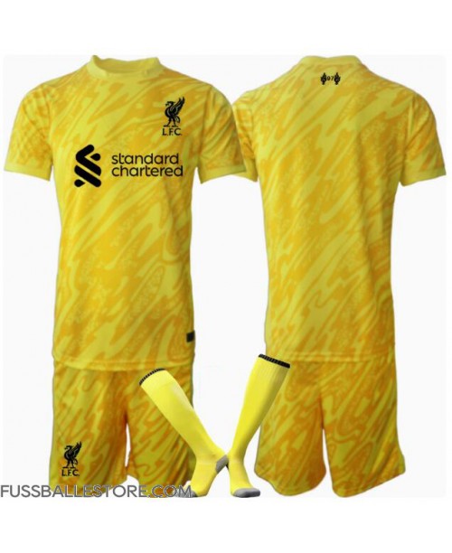 Günstige Liverpool Torwart 3rd trikot Kinder 2024-25 Kurzarm (+ Kurze Hosen)